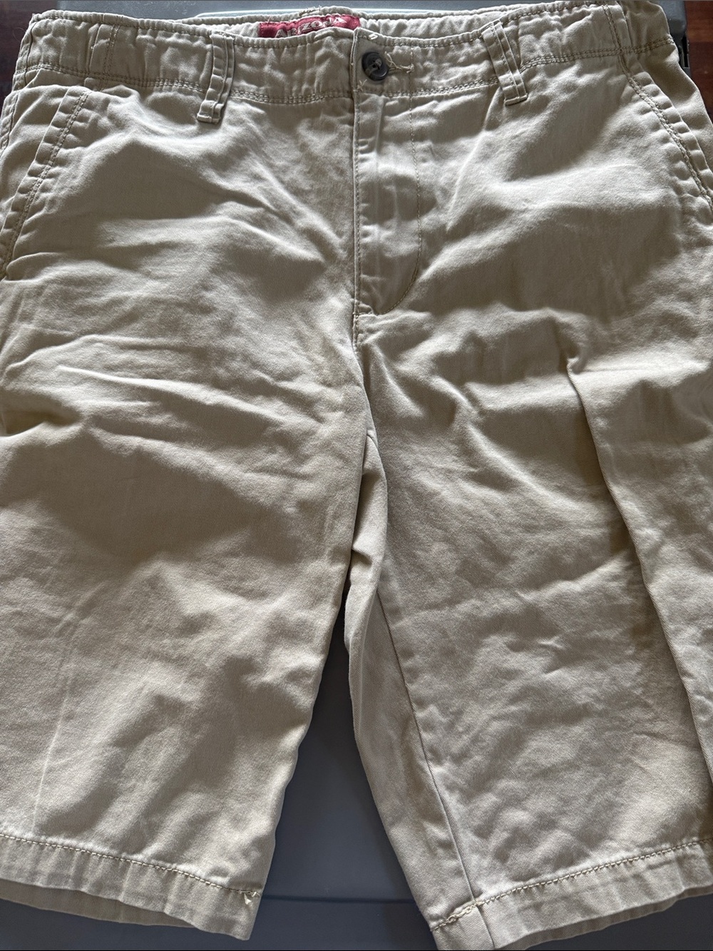 Kids Cotton Chino Shorts in Beige